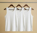 Ribbed Tank White (pack of 3) 220 GSM - Organic Cotton